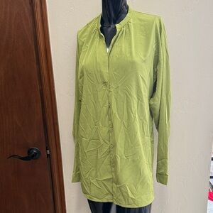 Ellen Tracy Lime Green Blouse